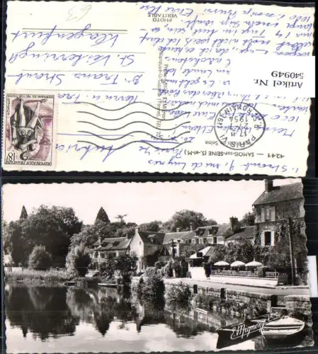 540949 France Foto AK Samois-sur-Seine Les Bords de Seine