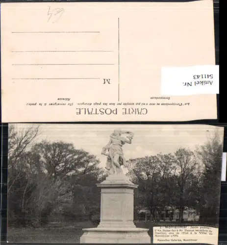 541143 France Montelimar Jardin public L Air Statue