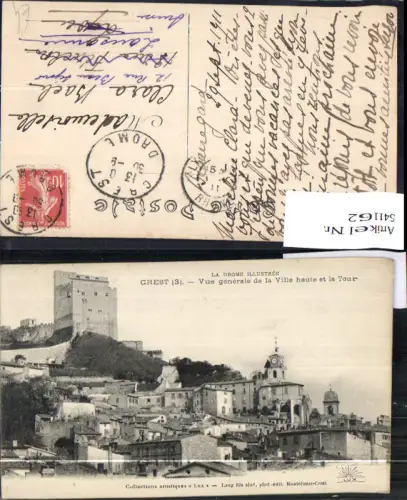 541162 France Crest Vue generale de la Ville haute et la Tour La Drome Illustree