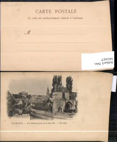 541167 France Chartres Vue Generale prise de la Courtille