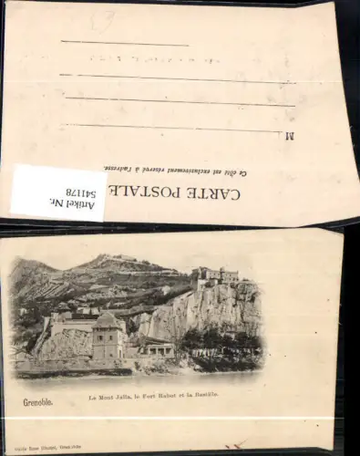 541178 France Grenoble Le Mont Jalla le Fort Rabot et la Bastille