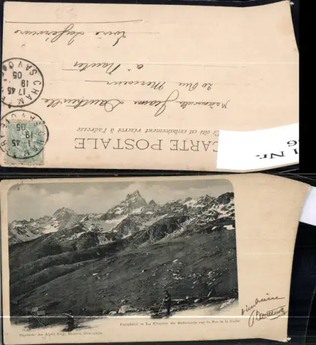 541186 France Chamrousse Dauphine La Chaine de Belledonne vue du Pas de la Coche