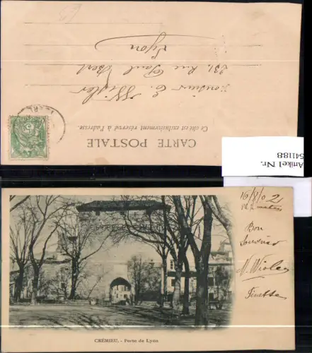 541188 France Cremieu Porte de Lyon