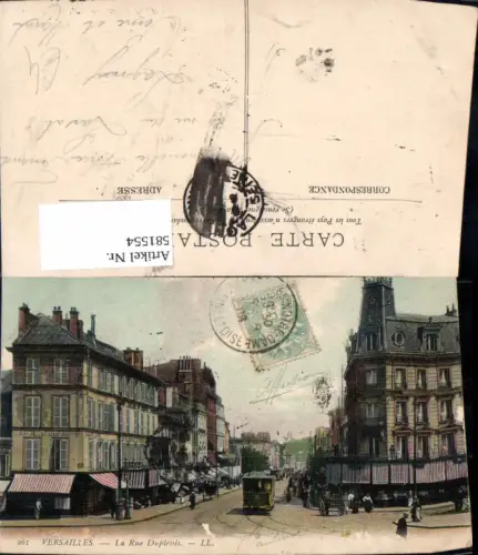 581554,France Versailles Le Rue Duplessis Strassenbahn