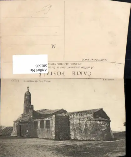 581595,France Cette Monastere de Ste Claire Kloster Kirche