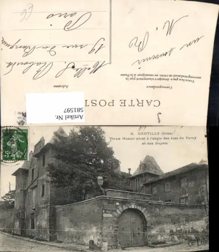 581597,France Gentilly Seine Vieux Manoir situe a l angle de rues du Paroy et des Noyers