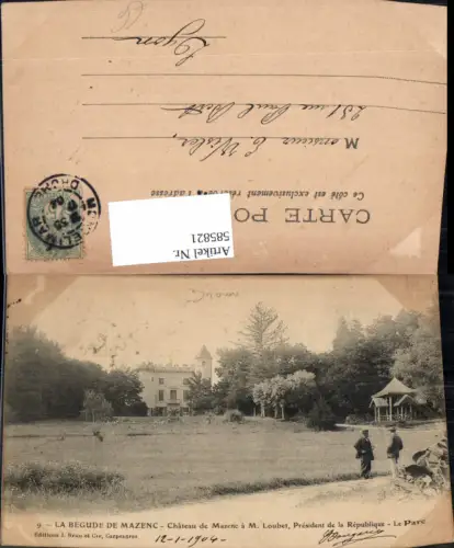 585821,La Begude de Mazenc Chateau de Mazenc a M. Loubet Schloss France