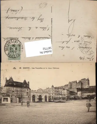587752,Dieppe Les Tourelles et le vieux Chateau Schloss France