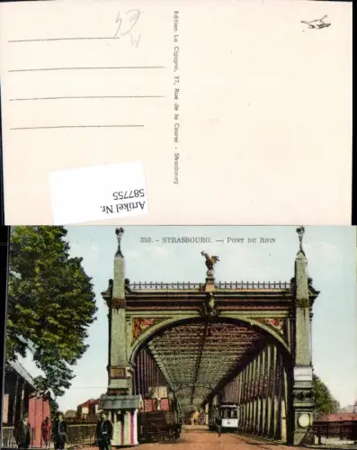 587755,Strasbourg Straßburg Pont du Rhin Straßenbahn Brücke France
