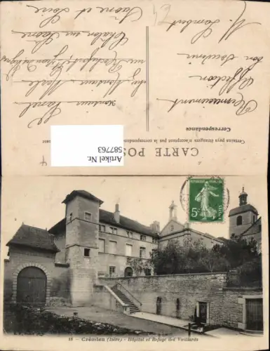 587763,Cremieu Isere Hopital et Refuge des Vieillards France