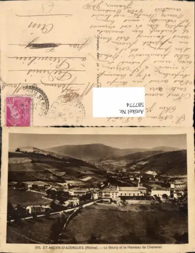 587774,St-Nizier-d Azergues Rhone Le Bourg et le Hameau de Cheneval France