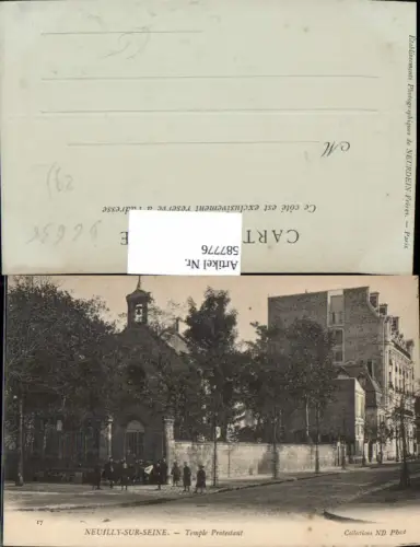 587776,Neuilly-sur-Seine Temple Protestant Kirche France