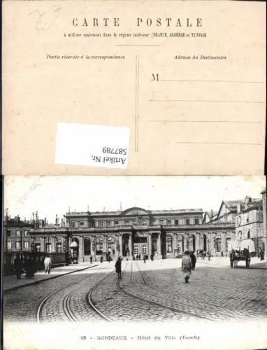 587789,Bordeaux Hotel de Ville Facade France