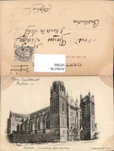 587800,Poitiers La Cathedrale Eglise Saint-Pierre Kirche Kathedrale France