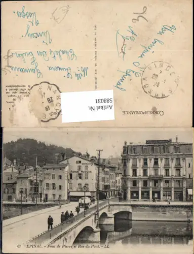 588031,Epinal Pont de Pierre et Rue du Pont Brücke France
