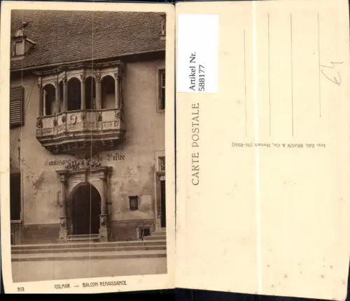 588177,Colmar Balcon Renaissance France