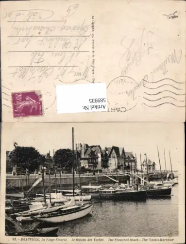 589935,Deauville la Plage Fleurie Le Bassin des Yachts Hafen Yachthafen Boote France