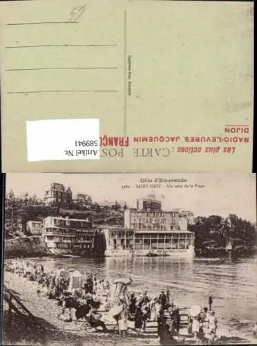 589941,Saint-Cast Un coin de la Plage Strand Strandleben France