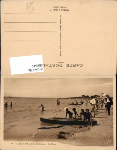 589943,Carnac Plage Morbihan La Plage Strand Strandleben Boot France