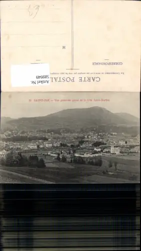 589949,Saint-Die Vue generale prise de la Cote Saint-Martin France