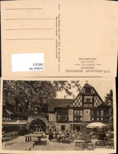 590253,Strasbourg Straßburg Orangerie Cafe Restaurant Buerehiesel France