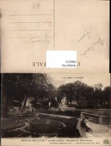 590273,Montelimar Jardin public Massifs du Rond-Point Drome France