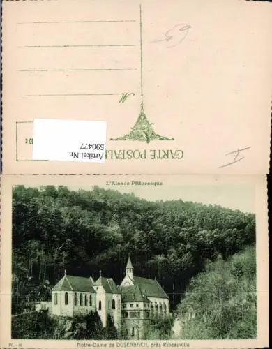 590477,Notre-Dame de Dusenbach pres Ribeauville Alsace Kirche France