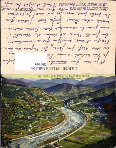 590499,Valley of the Paillon La Trinite Drap View taken from Observatory France