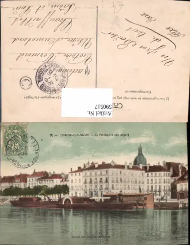 590517,Chalon-sur-Saone Le Parisien a son depart France