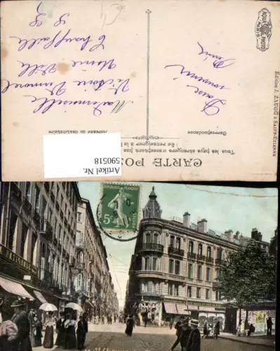 590518,St Etienne La Place Dorian la Rue de la Republique France