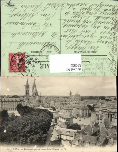 590532,Caen Panorama pris du Saint-Etienne France