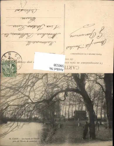 590538,Caen Les bords de l Orne pris de l Ecole de natation France