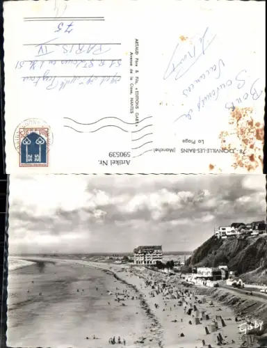 590539,Donville-les-Bains Manche La Plage Strand Strandleben France