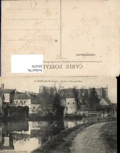 591070,La Ferte-Milon Aisne Vue de la Ville cote Est France