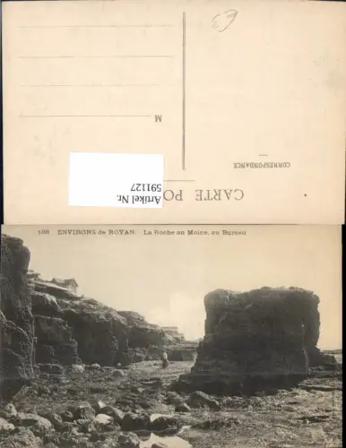 591127,Environs de Royan La Roche au Moine au Bureau Felsen Küste France