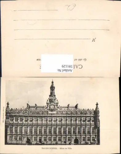 591129,Valenciennes Hotel de Ville France