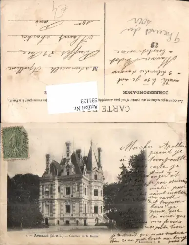 591133,Avrille Chateau de la Garde Schloss France