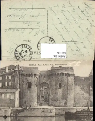 591136,Cognac Tours du Vieux Pont Ancienne Prison Schiff Dampfer Gefängnis France