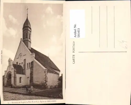 591453,Environs de Nogent-le-Roi Eglise d Coulombs Kirche France