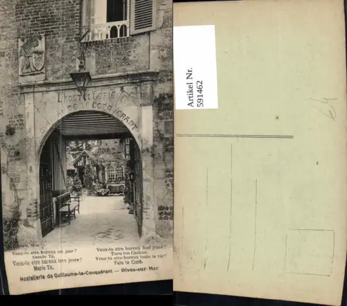 591462,Dives-sur-Mer Hostellerie de Guillaume-le-Conquerant France