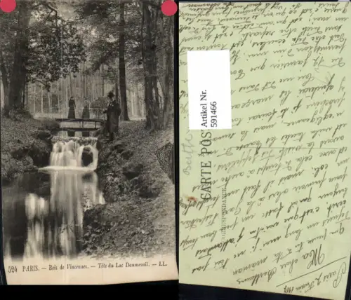 591466,Paris Bois de Vincennes Tete du Lac Daumesnil Brücke France