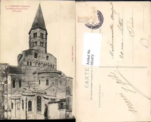 591473,Clermont-Ferrand Eglise Notre-Dame-du-Port Kirche France