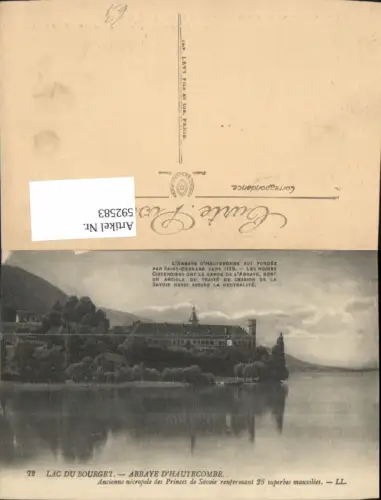 592583,Lac du Bourget Abbaye d Hautecombe Abtei France