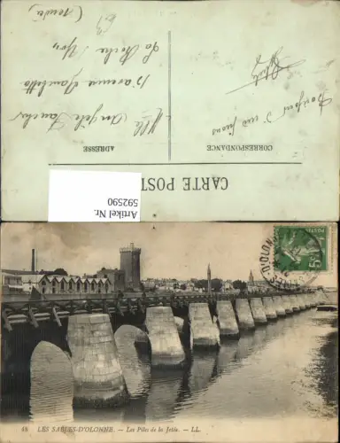 592590,Les Sables-D Olonne Les Piles de la Jetee Brücke France