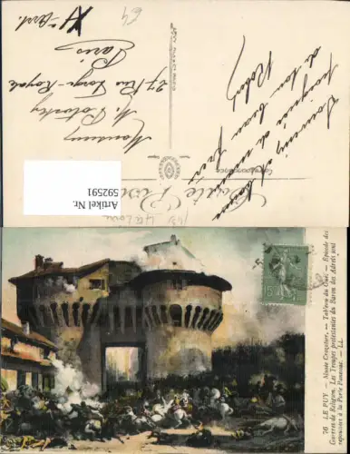 592591,Künstler Ak Le Puy Tableau du Gue Episode des Guerres de Religion France