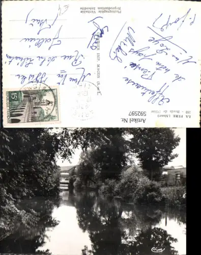592597,Foto Ak La Fere Aisne Bords de l Oise France
