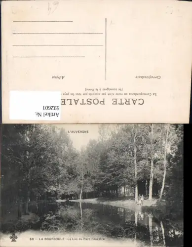 592601,L Auvergne La Bourboule Le Lac du Parc Fenestre France
