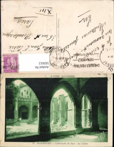 592612,Narbonne Cathedrale St-Just Le Cloitre Kathedrale France