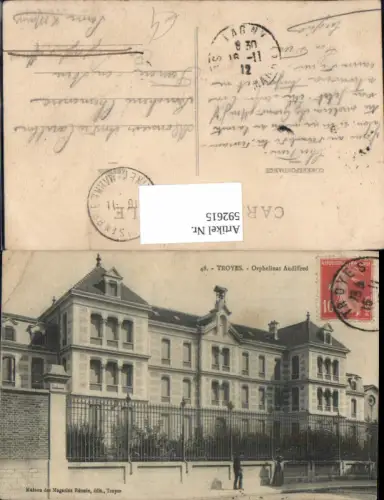 592615,Troyes Orphelinat Audiffred France