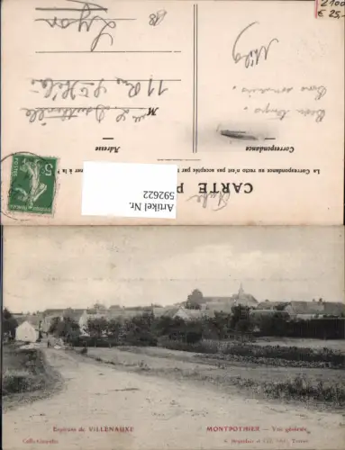 592622,Environs de Villenauxe Montpothier Vue generale France